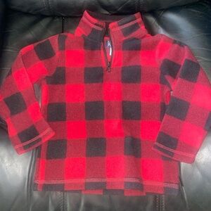 Children’s Place Boys 3T Fleece Pullover Top Plaid